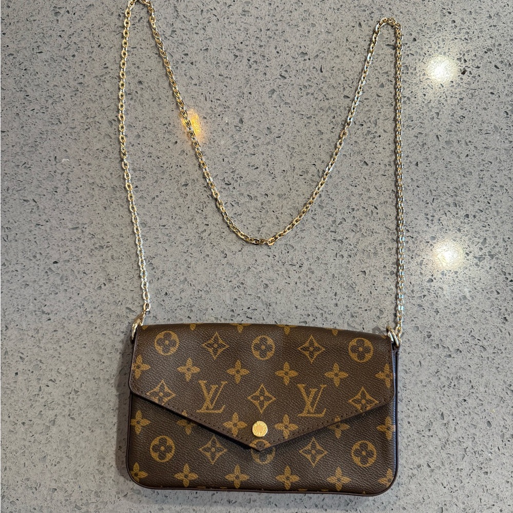 Louis Vuitton Brown Monogram Crossbody Bag